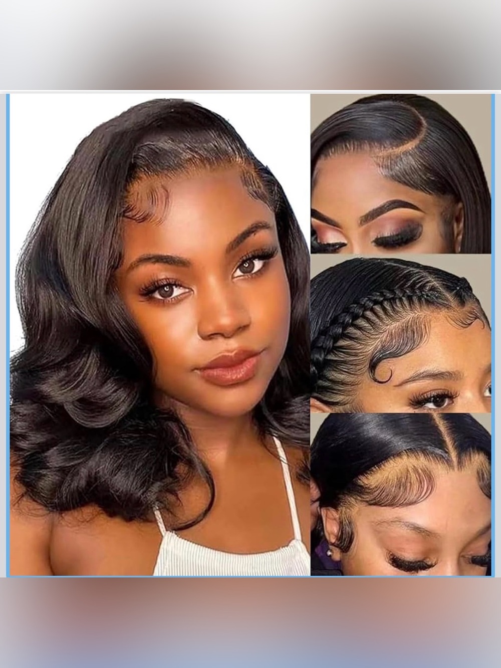 16” 13x6 Body Wave Lace Front Wig Human Hair 180 Density 13x6 Lace Front Wig
